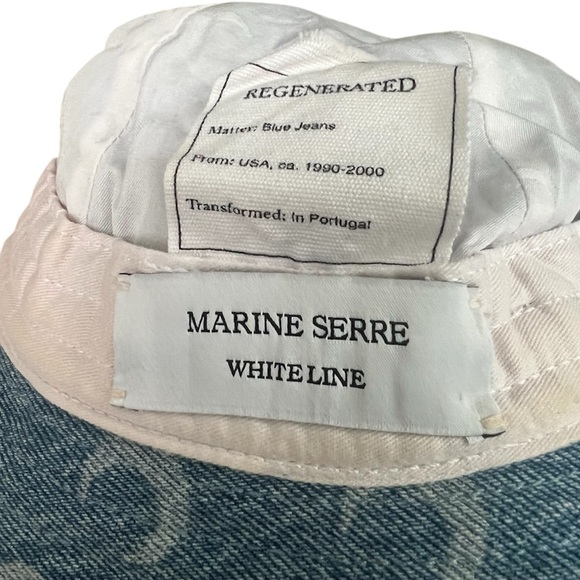 MARINE SERRE denim bucket hat - Picture 2 of 2